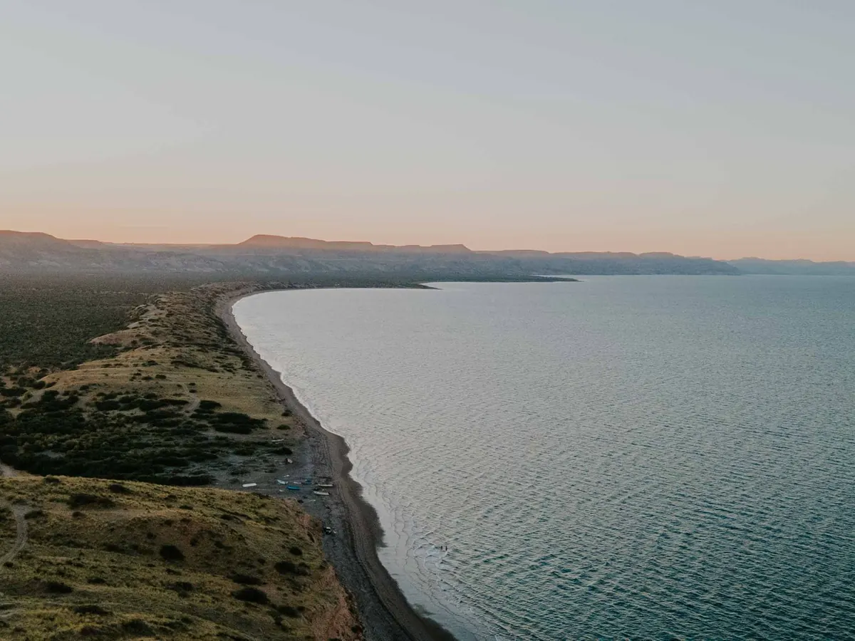 Costa de Baja California vista desde el aire